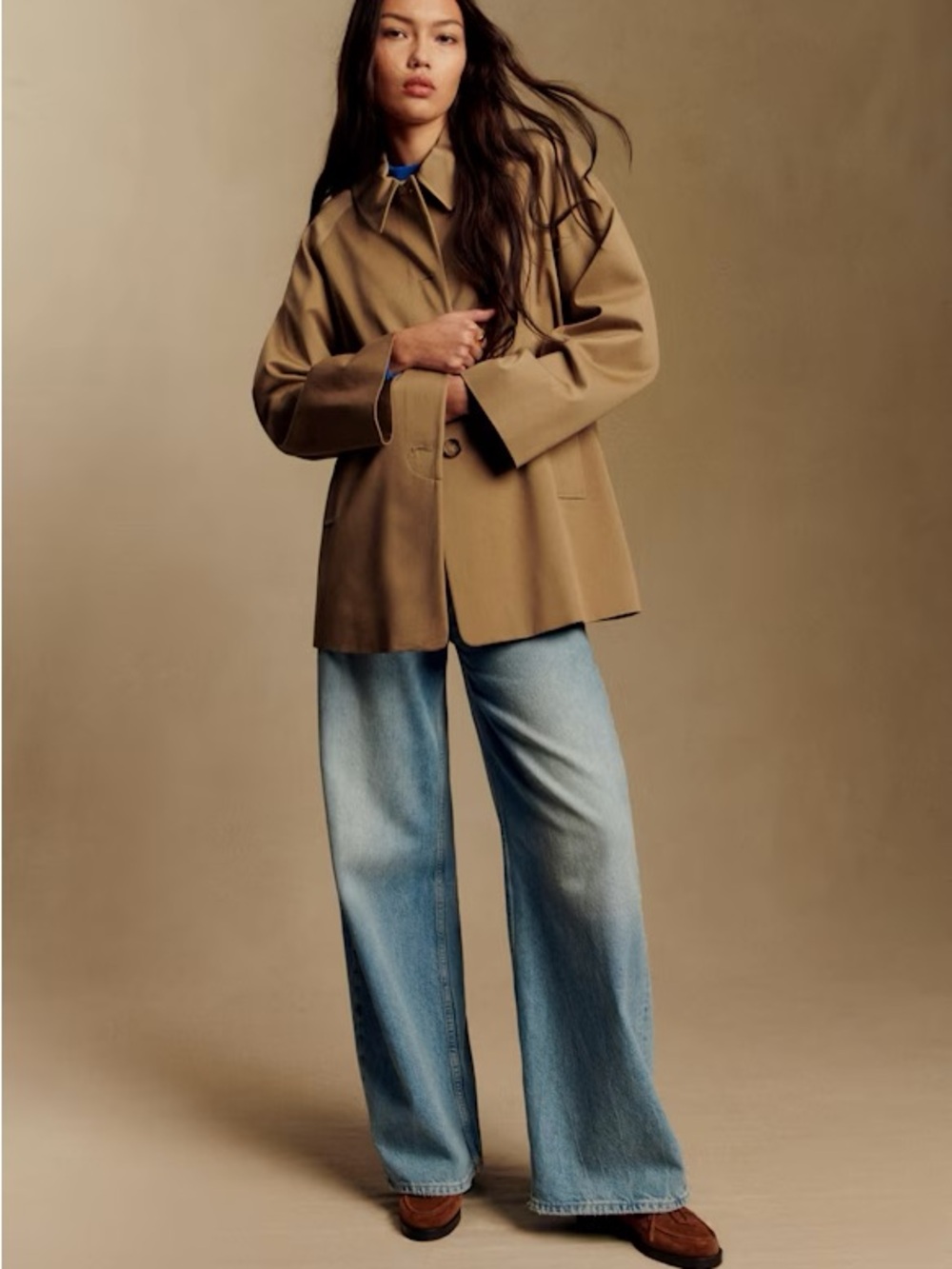 NWT Sezane Carter Short Trench, size 6 - Picture 4 of 7